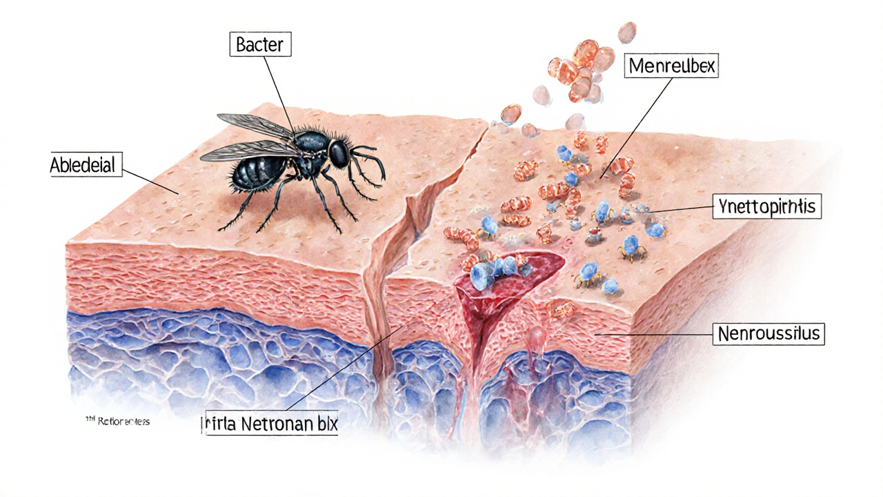 Why Abrasions and Insect Bites Interact