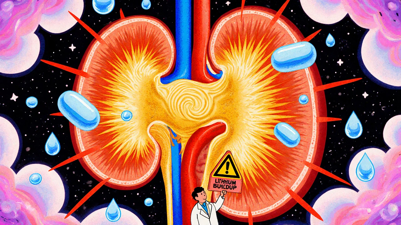 Lithium Interactions: How NSAIDs, Diuretics, and Dehydration Raise Toxicity Risk