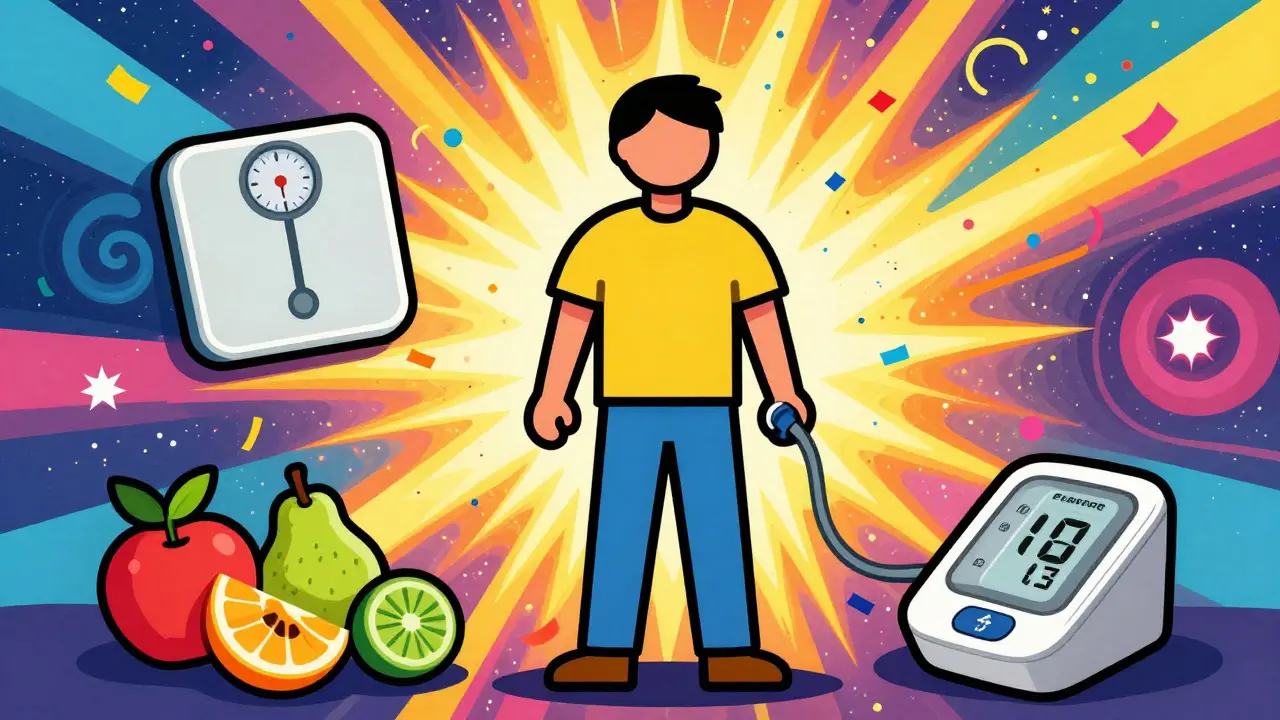 Hopeful illustration of daily heart failure management and monitoring